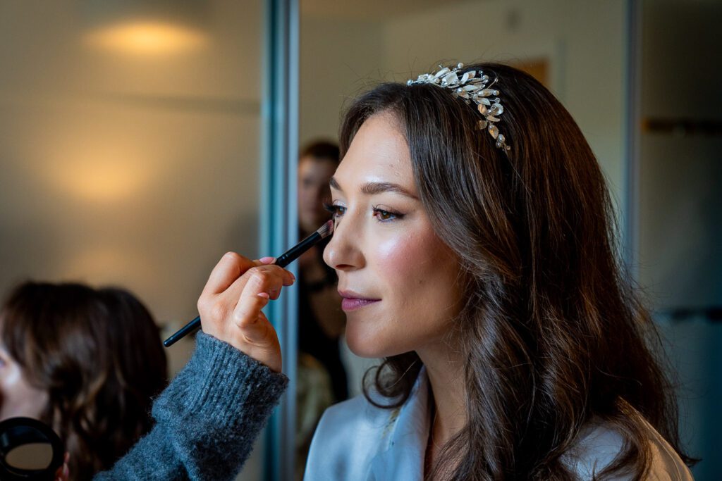 Bride getting ready for her wedding. Tim Payne Photography