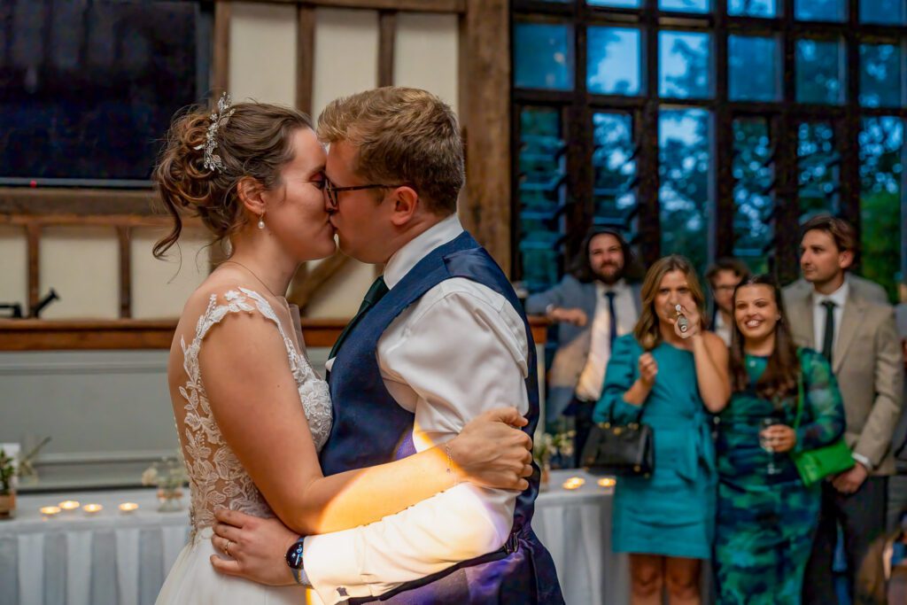 Bride and Groom having their first dance at Essendon country club. Tim Payne photography, a Hertfordshire based wedding photographer