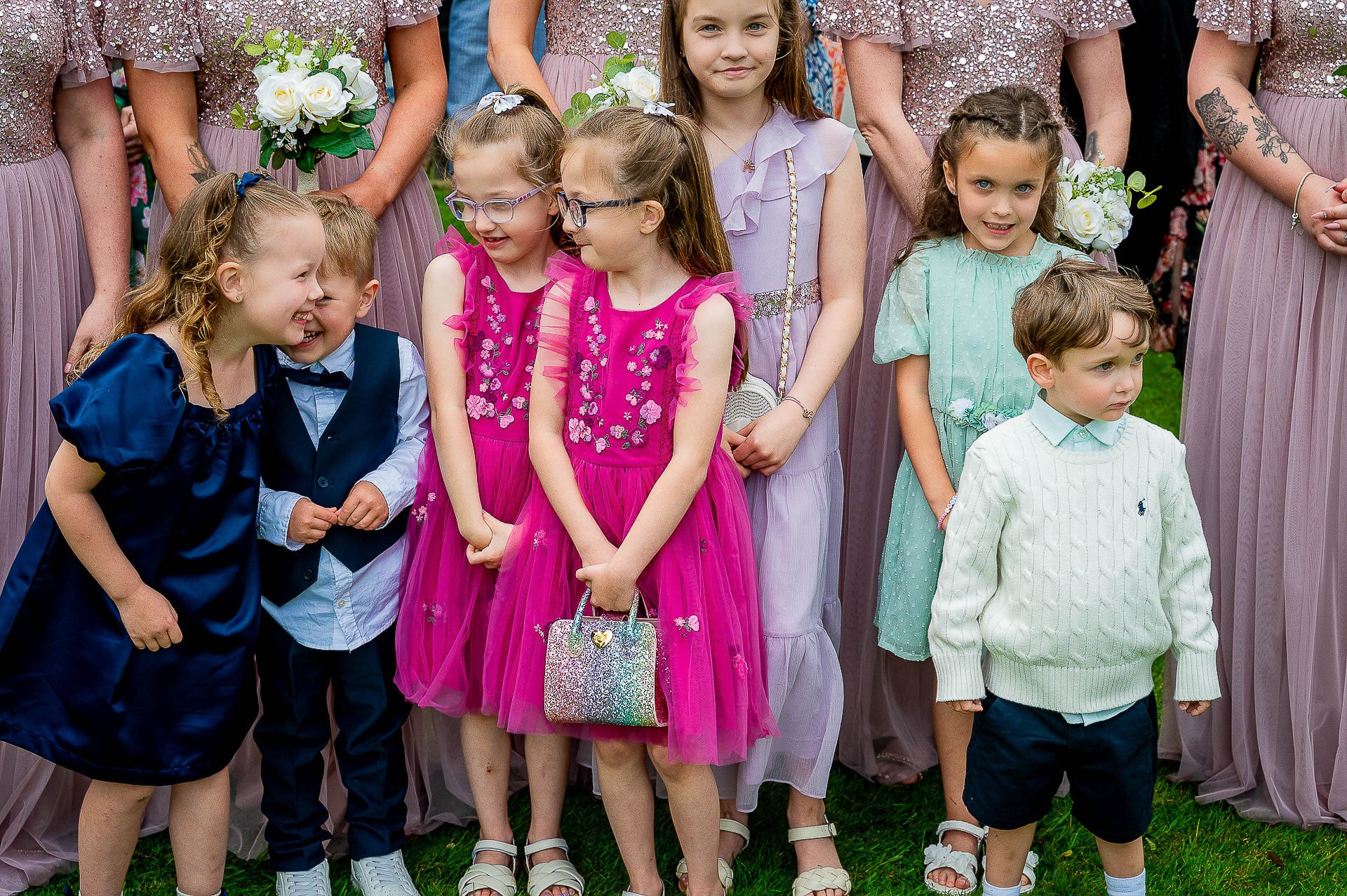 Page boys and flower girls are enjoying a wedding day experience. Tim Payne Photography 